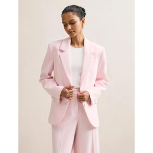 Forever New Women's Veda Petite Single Breasted Blazer Jacket in Cherry Blossom Suit, Size 16 Polyester/Viscose/Elastane Forever New Women's Veda Petite Single Breasted Blazer Jacket in Cherry Blossom Suit, Size 16 Polyester/Viscose/Elastane
