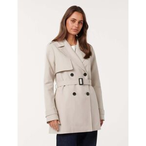 Forever New Women's Rhea Trench Coat in Neutral, Size 10 Cotton/Polyester/Polyamide Forever New Women's Rhea Trench Coat in Neutral, Size 10 Cotton/Polyester/Polyamide