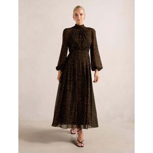 Forever New Women's Janelle Printed Raglan Maxi Dress in Tan Brushed Animal, Size 6 Recycled Polyester/Recycled Polyester Forever New Women's Janelle Printed Raglan Maxi Dress in Tan Brushed Animal, Size 6 Recycled Polyester/Recycled Polyester