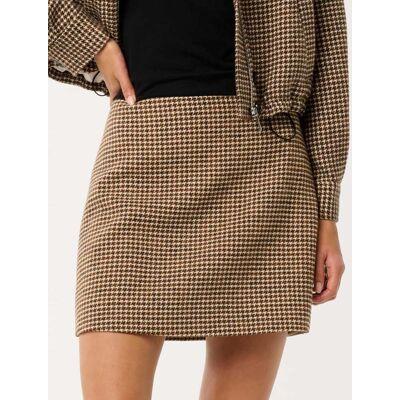 Forever New Women's Kaia Check Mini Skirt in Mocha Check Set, Size 12 Polyester/Acrylic/Wool Forever New Women's Kaia Check Mini Skirt in Mocha Check Set, Size 12 Polyester/Acrylic/Wool