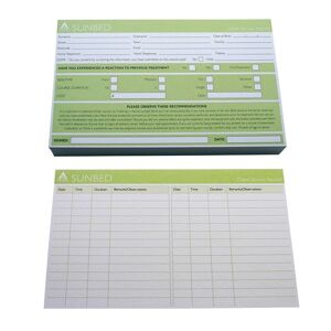 Agenda Record Cards Sunbed x 100