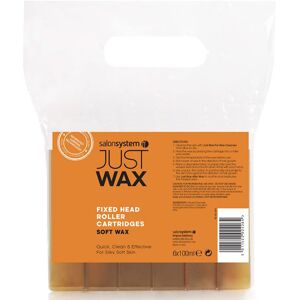 Salon System Just Wax Roller Refill Large Head Soft Wax 100ml x 6