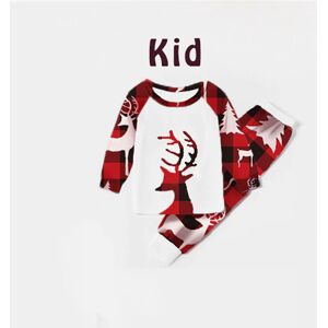 ArmadaDeals Christmas Deer Print Parent & Kid Family Pajamas Set, Kid 12T