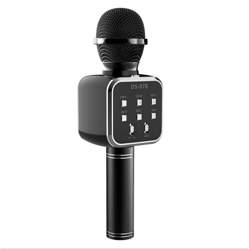 ArmadaDeals Home Built-in Audio Bluetooth Player Wireless Handheld Microphone, Black