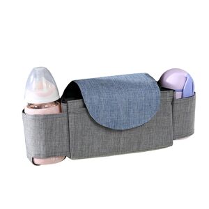 ArmadaDeals Universal Baby Stroller Organizer Bag with Cup Holders Buggy Diaper Bag, Grey