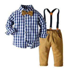 ArmadaDeals Summer Spring Baby Boys 2 Pieces Cotton Suspenders Pants Suit, 100cm
