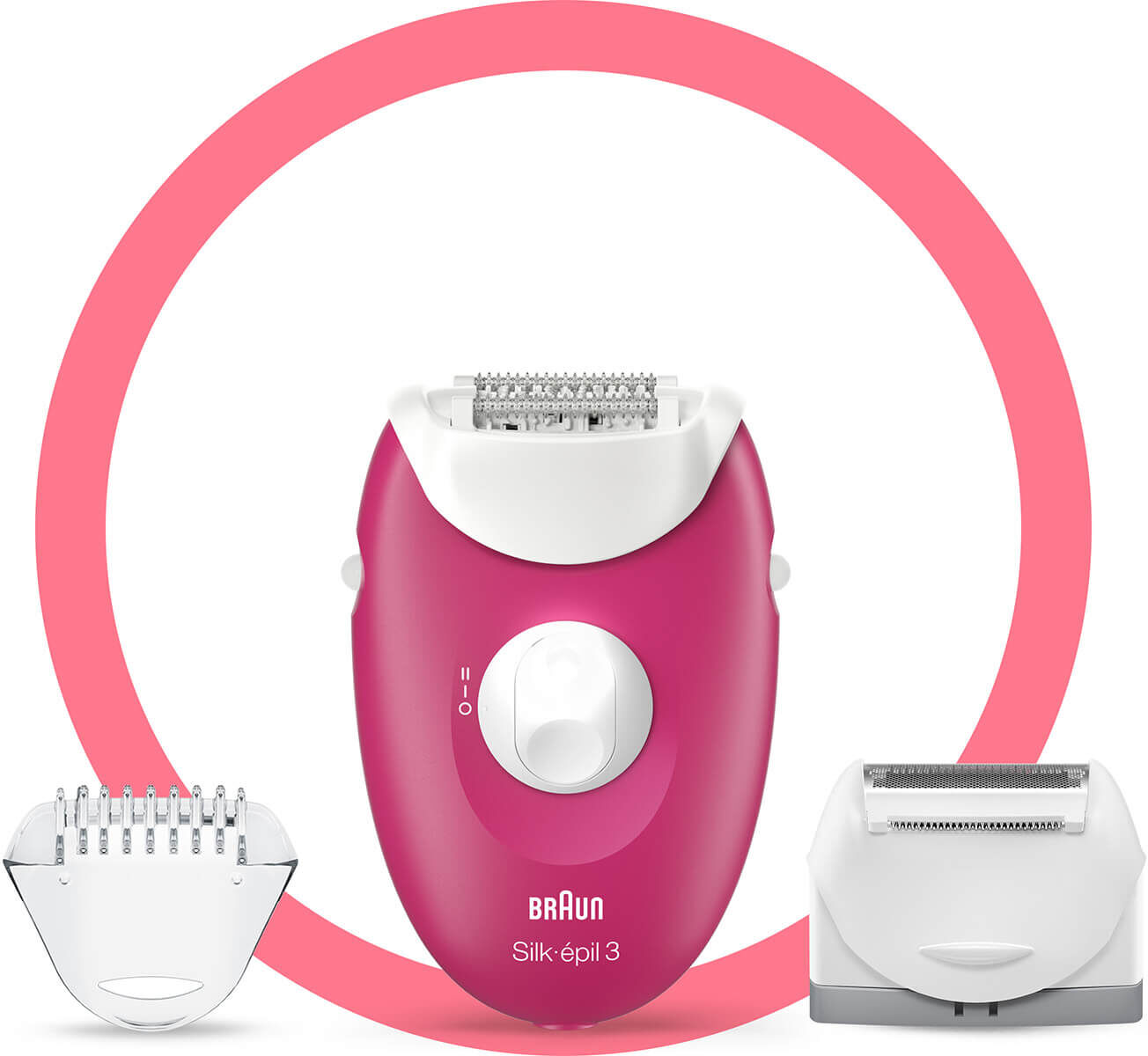 Braun Silk-épil 3 Epilator - Pink Braun Silk-épil 3 Epilator - Pink