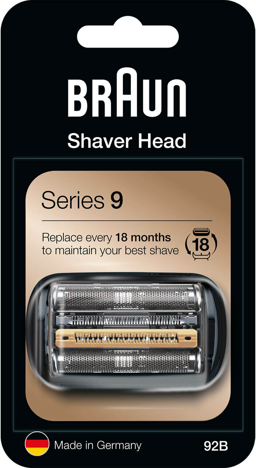 Braun Series 9 92B Electric Shaver Head Replacement - Black