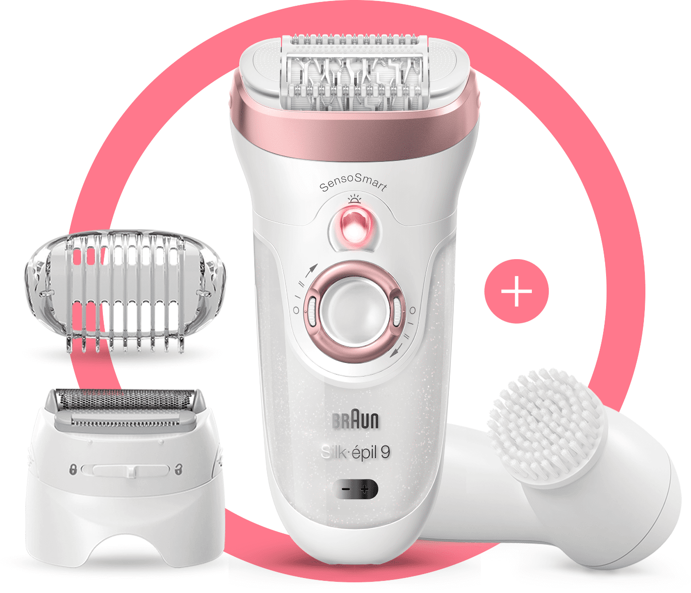 Braun Silk-épil 9 - Epilator with Wider Head - Shaver + Facial Cleansing Brush