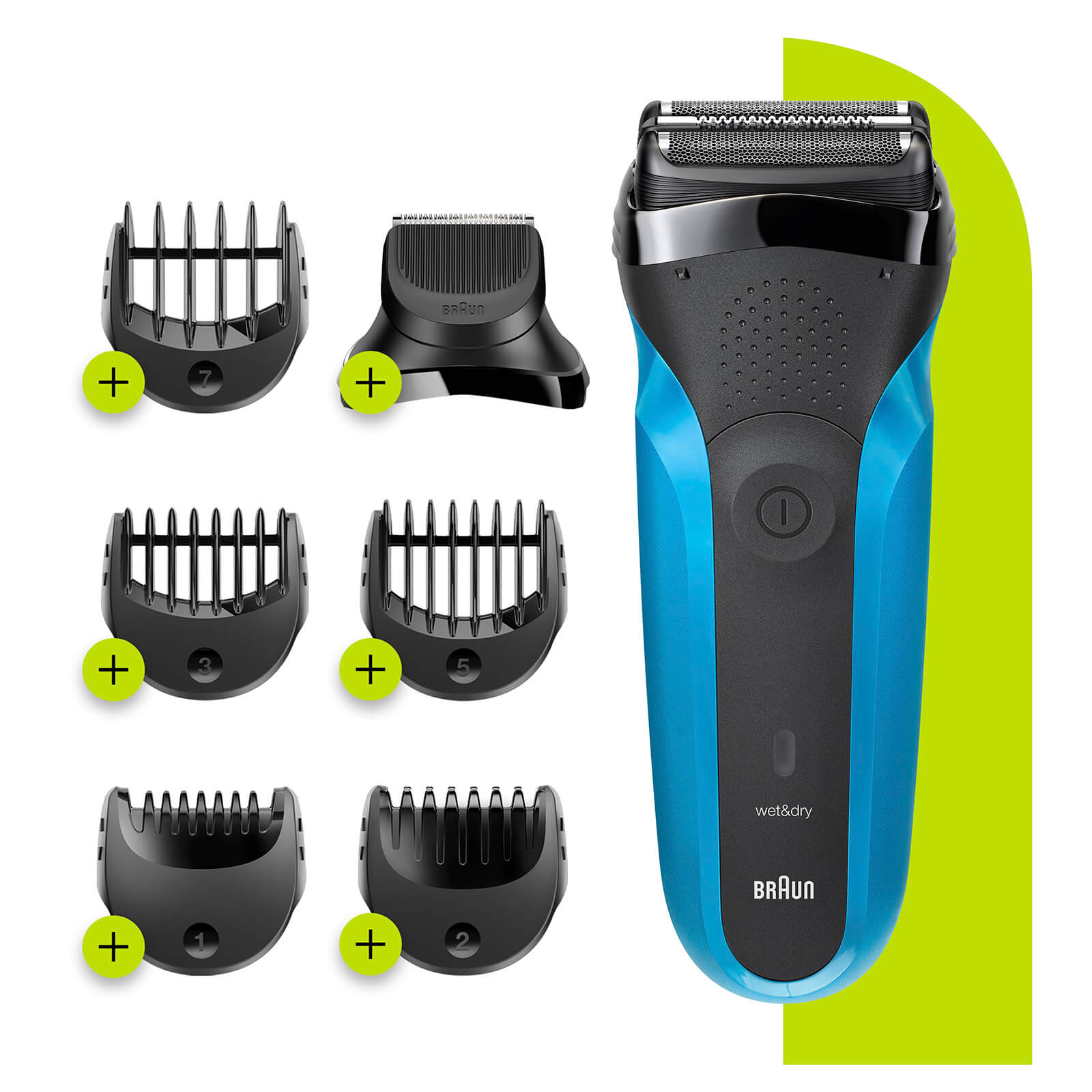 Braun Series 3 Electric Shaver - Precision Trimmer + 5 Combs