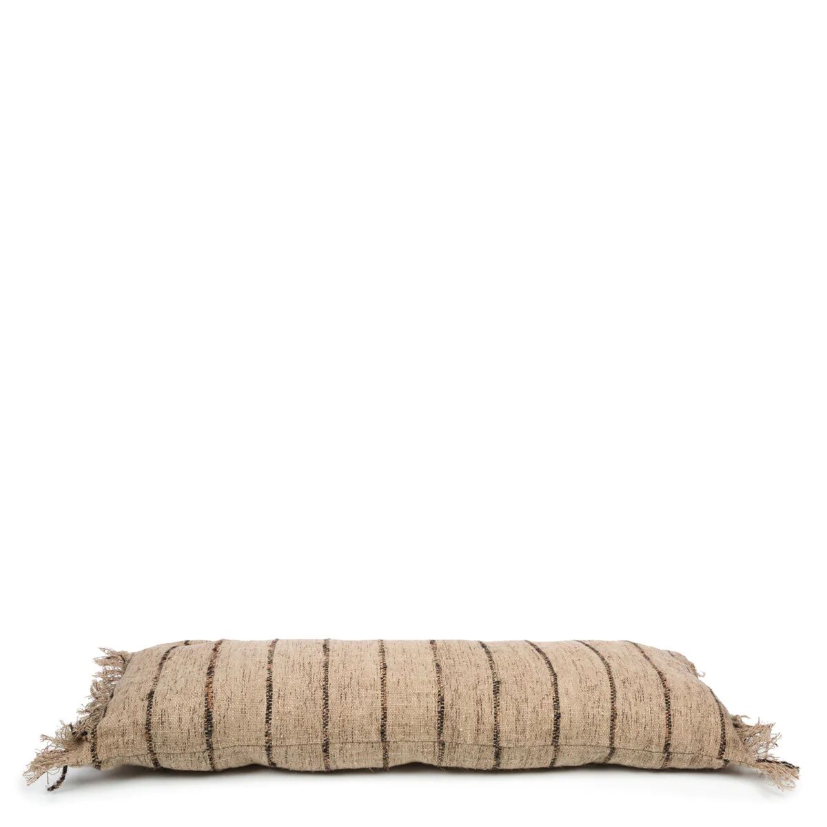 BazarBizar Brown Oh Em Gee Cotton Cushion - Beige Black / 35cm x 100cm