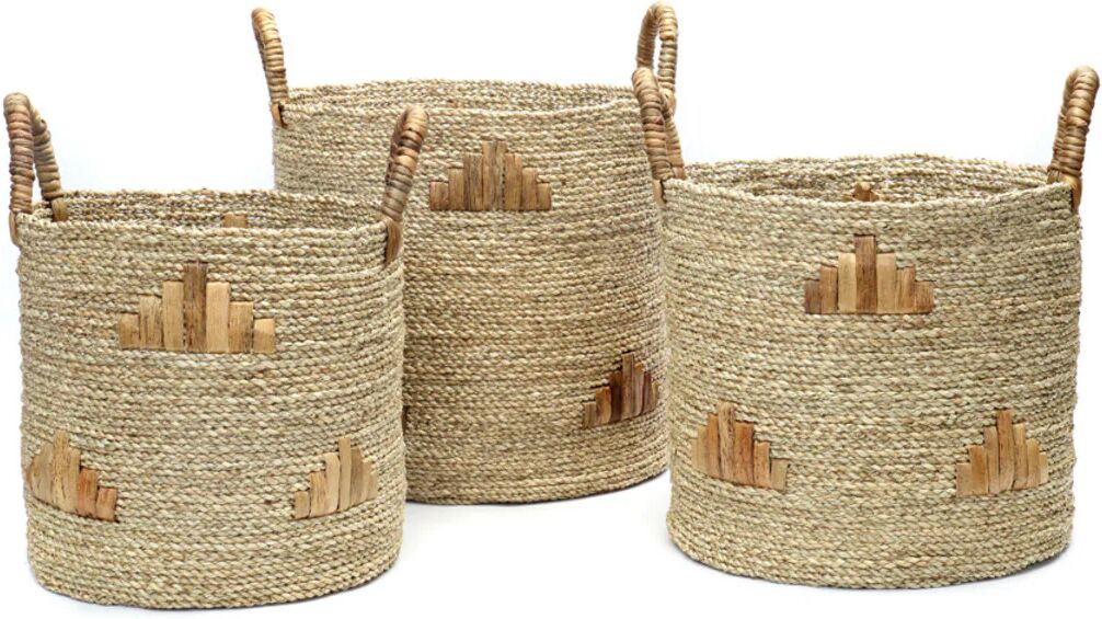 BazarBizar The Twiggy Graphic Baskets - Set of 3