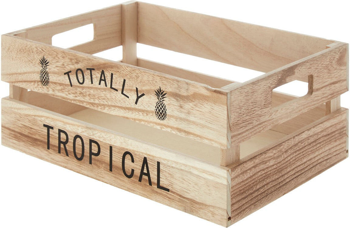 HoF Living Groceries Crate - Natural Totally Tropical HoF Living Groceries Crate - Natural Totally Tropical