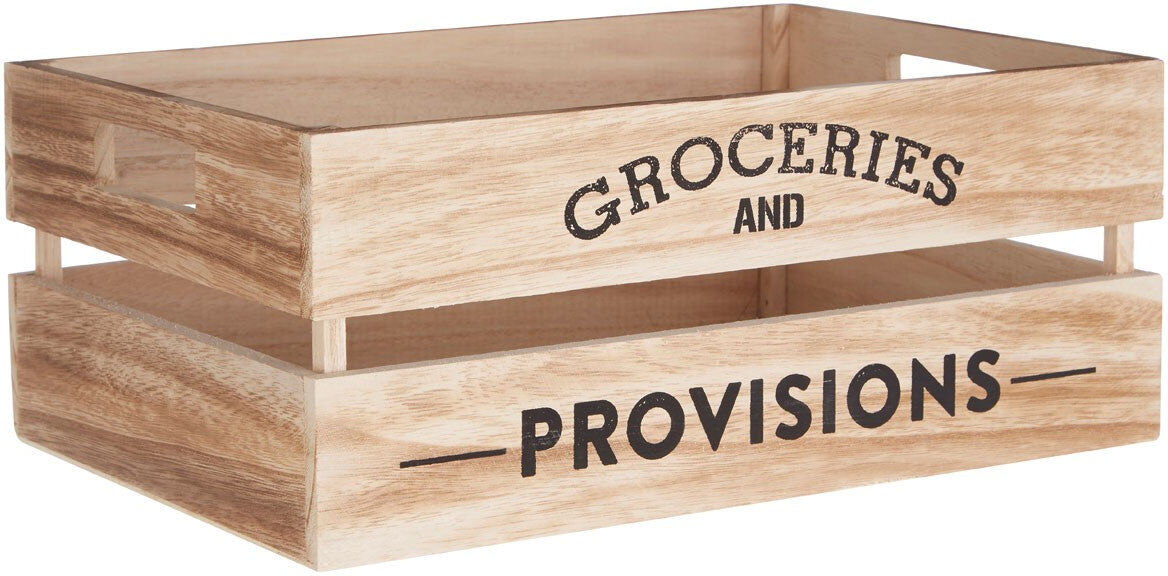 HoF Living Groceries Crate - Groceries & Provisions Natural Crate HoF Living Groceries Crate - Groceries & Provisions Natural Crate