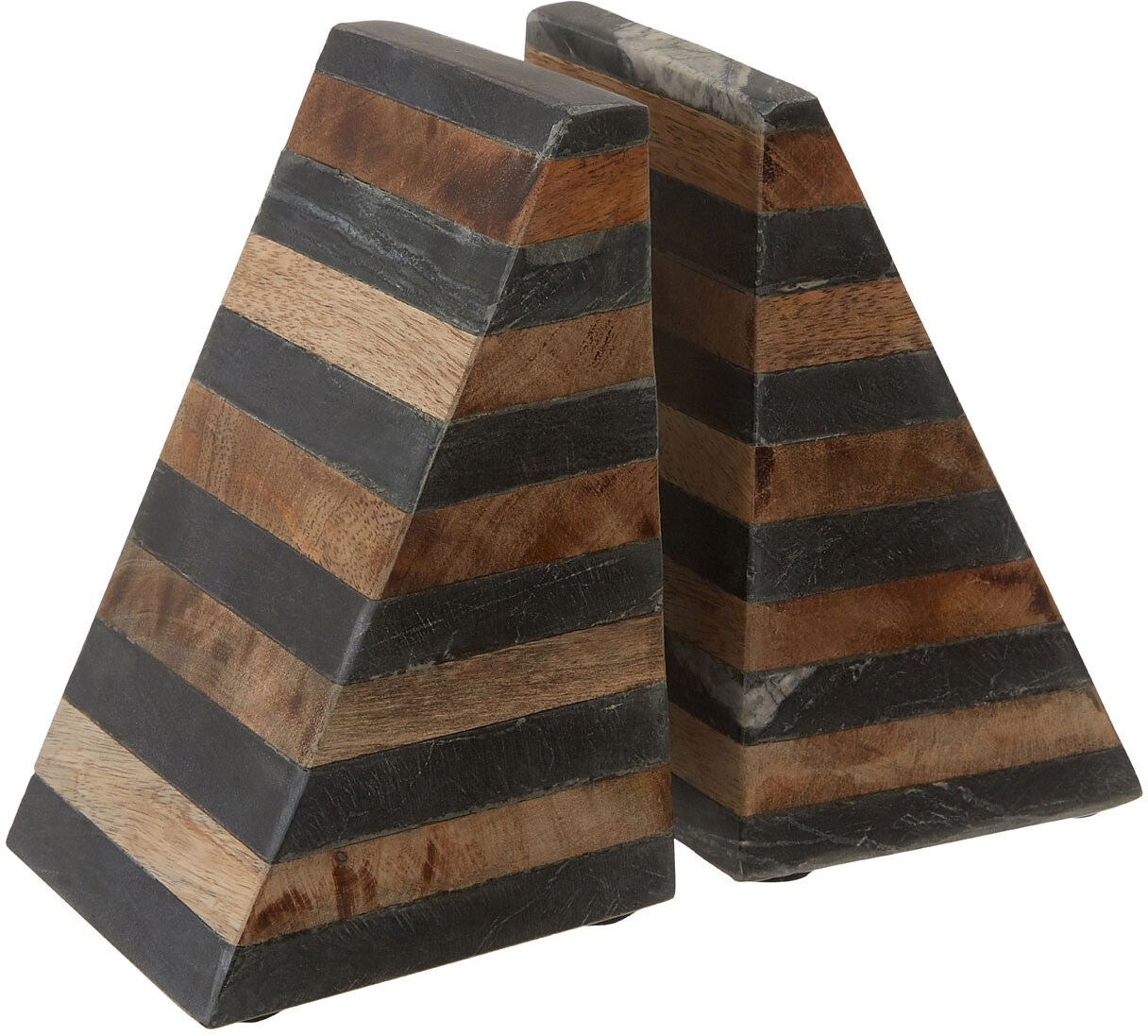 HoF Living Slate & Mango Wood Bookends HoF Living Slate & Mango Wood Bookends