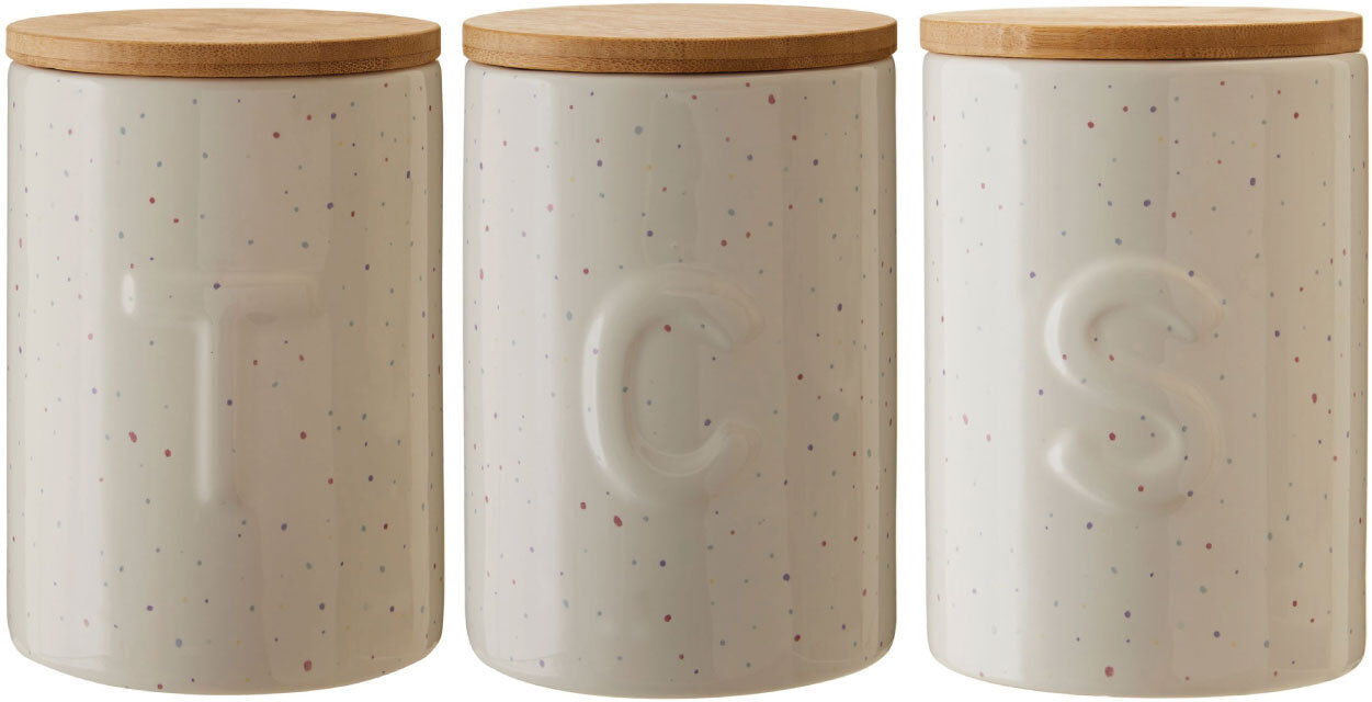 HoF Living Speckled Coffee, Tea & Sugar Canister (Set of 3) HoF Living Speckled Coffee, Tea & Sugar Canister (Set of 3)