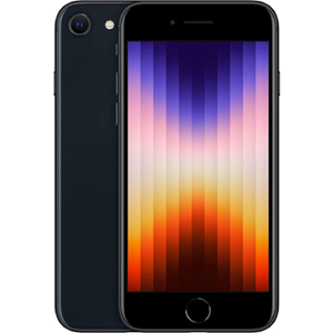 Refurbished: Apple iPhone SE 2022 Single Sim - Very Good - Midnight - Unlocked - 64gb