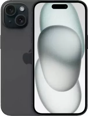 Refurbished: Apple iPhone 15 Single Sim - Good - Black - Unlocked - 128gb