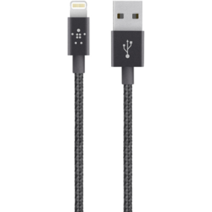 Belkin Mixit Metallic Lightning To USB Charging Cable 1.2m - Brand New - Black