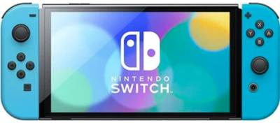 Refurbished: Nintendo Switch OLED Very Good - Neon Blue - 32gb
