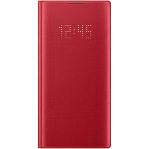 Refurbished: Samsung Official LED View Cover Like New - Red - Galaxy Note 10 Refurbished: Samsung Official LED View Cover Like New - Red - Galaxy Note 10