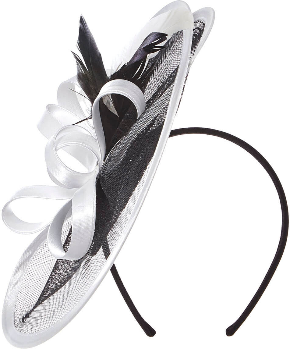 Roman Originals Satin Edge Disc Fascinator Roman Originals Satin Edge Disc Fascinator