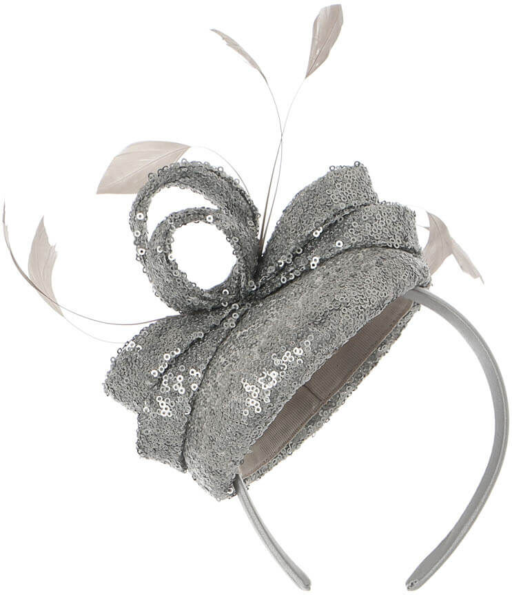 Roman Originals Sequin Pillbox Fascinator