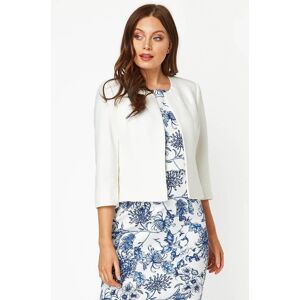 Roman Tailored Jacquard Formal Occasion Jacket in Ivory 12 female