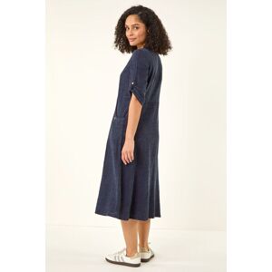 Roman Textured A-Line Midi Dress 14 female Roman Textured A-Line Midi Dress 14 female