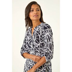 Roman Textured Floral Print Stretch Top 12 female Roman Textured Floral Print Stretch Top 12 female