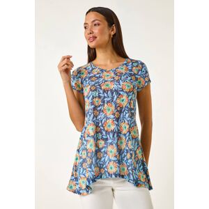 Roman Floral Burnout Print Tunic Top 20 female Roman Floral Burnout Print Tunic Top 20 female