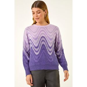 Roman Metallic Ombre Wave Knit Jumper 16 female Roman Metallic Ombre Wave Knit Jumper 16 female