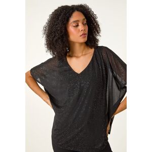 Roman Glitter Mesh Overlay Tunic Stretch Top 10 female Roman Glitter Mesh Overlay Tunic Stretch Top 10 female