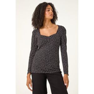 Roman Sweetheart Neck Polka Dot Top 20 female Roman Sweetheart Neck Polka Dot Top 20 female