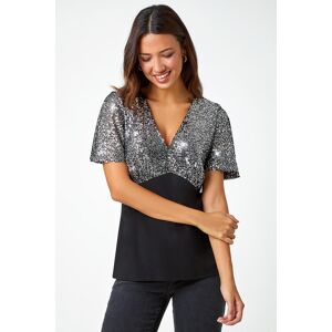 Roman Embellished Sequin Stretch Top 10 female Roman Embellished Sequin Stretch Top 10 female