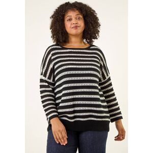 Roman Curve Crochet Stripe Knit 26-28 female Roman Curve Crochet Stripe Knit 26-28 female