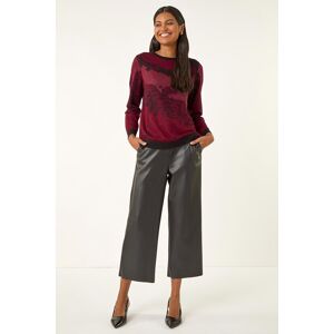 Roman Sparkly Colour Block Knit Jumper 18 female Roman Sparkly Colour Block Knit Jumper 18 female