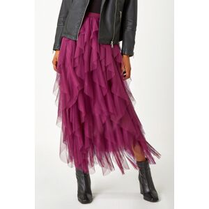 Roman Elasticated Mesh Layered Skirt 14 female Roman Elasticated Mesh Layered Skirt 14 female