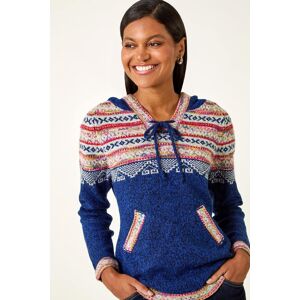 Roman Nordic Print Hooded Jumper 18 female Roman Nordic Print Hooded Jumper 18 female