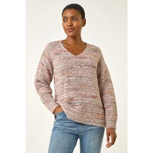 Roman Sparkly V-Neck Knitted Jumper 10 female Roman Sparkly V-Neck Knitted Jumper 10 female