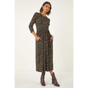 Roman Ditsy Floral Gathered Midi Dress 14 female Roman Ditsy Floral Gathered Midi Dress 14 female