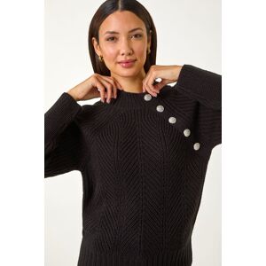 Roman Textured Buttoned Neck Knit Jumper 20 female Roman Textured Buttoned Neck Knit Jumper 20 female