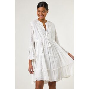 Roman Shimmer Tie Detail Smock Dress 20 female Roman Shimmer Tie Detail Smock Dress 20 female