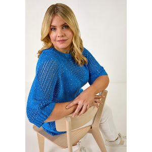 Roman Curve Metallic Diamond Knit Top 16 female Roman Curve Metallic Diamond Knit Top 16 female