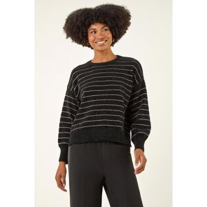 Roman Fluffy Stripe Knit Jumper 10 female Roman Fluffy Stripe Knit Jumper 10 female