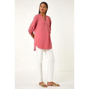 Roman Longline Bow Button Tunic Top 20 female Roman Longline Bow Button Tunic Top 20 female