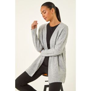 Roman Petite Petie Contrast Cable Knit Cardigan 16 female Roman Petite Petie Contrast Cable Knit Cardigan 16 female