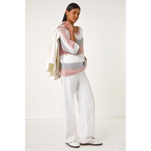 Roman Colourblock Stripe Knit Jumper L female Roman Colourblock Stripe Knit Jumper L female