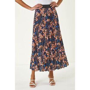 Roman Ditsy Floral Print Pleated Stretch Skirt 16 female Roman Ditsy Floral Print Pleated Stretch Skirt 16 female