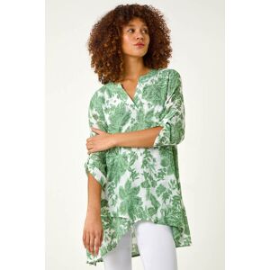 Roman Floral Print Wrap Hem Tunic Top 18 female Roman Floral Print Wrap Hem Tunic Top 18 female
